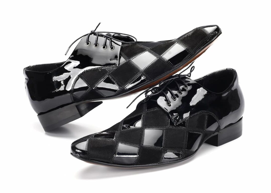 Eleganckie Męskie Obuwie Skórzane - Czarny WYPRZEDAŻ