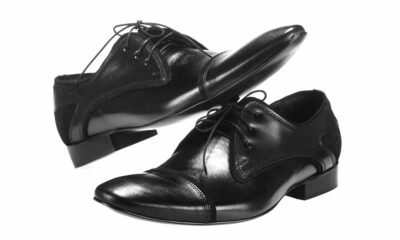 Eleganckie Męskie Obuwie Skórzane - Czarny WYPRZEDAŻ