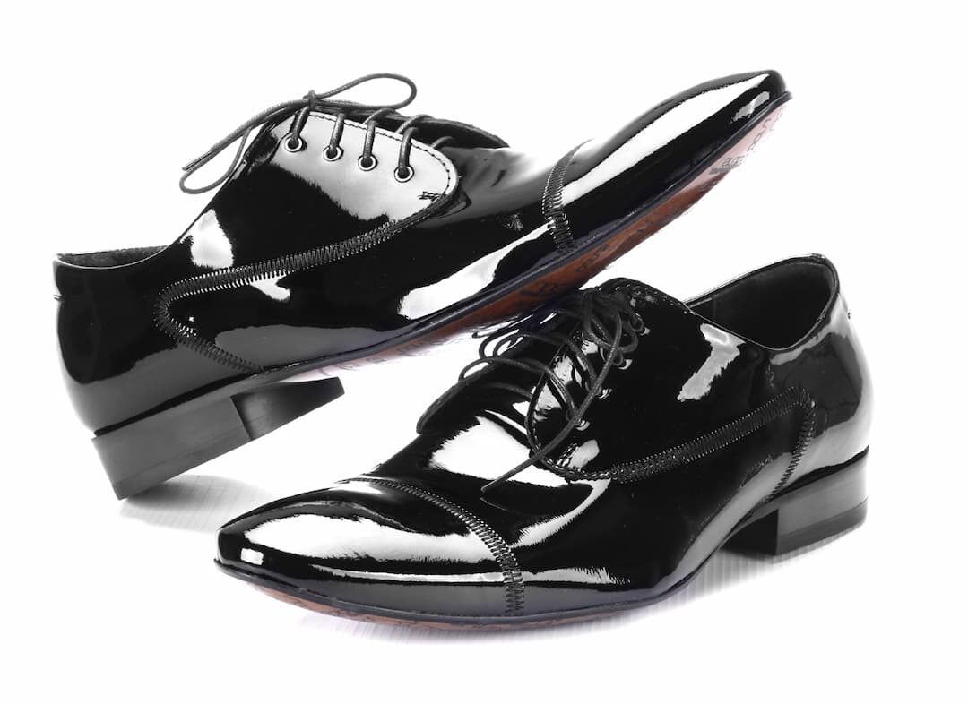 Eleganckie Męskie Obuwie Skórzane - Czarny WYPRZEDAŻ