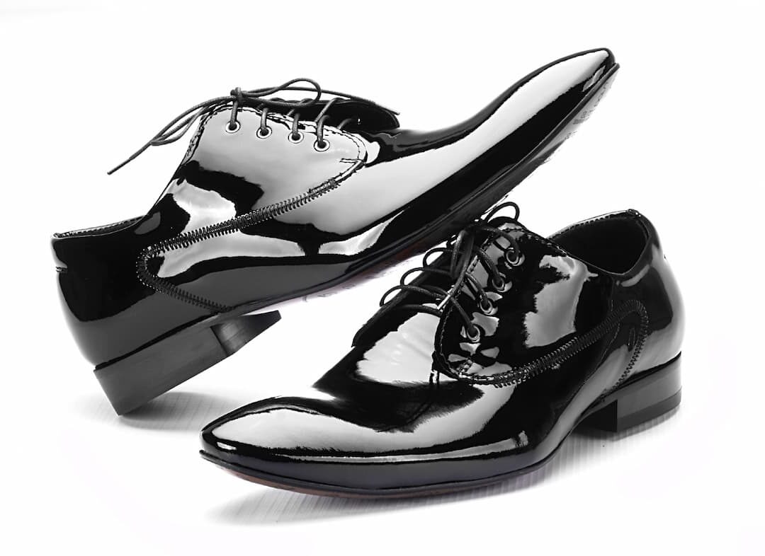 Eleganckie Męskie Obuwie Skórzane - Czarny WYPRZEDAŻ